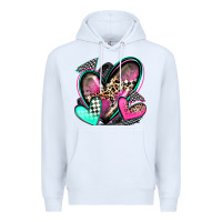 White race hearts Premium Hoodie - Zillion Design Studio