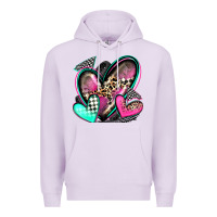 Lilac race hearts Premium Hoodie - Zillion Design Studio