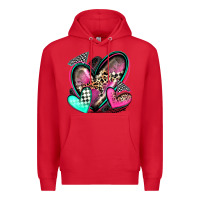 Red race hearts Premium Hoodie - Zillion Design Studio