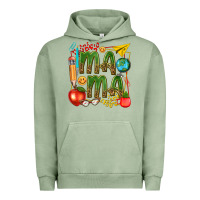 Pigment Oil Green mama teacher Urban Hoodie - texasbilliewilder