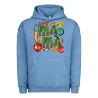 Pigment Pebble Blue mama teacher Urban Hoodie - texasbilliewilder
