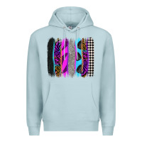 Blue Mist race brushstrokes Premium Hoodie - Zillion Design Studio