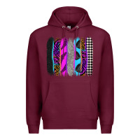 Burgundy race brushstrokes Premium Hoodie - Zillion Design Studio