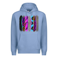 Colony Blue race brushstrokes Premium Hoodie - Zillion Design Studio