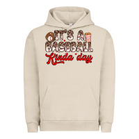 Pigment French Oak it s a baseball kinda day Urban Hoodie - Zillion Design Studio