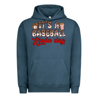 Pigment Midnight Navy it s a baseball kinda day Urban Hoodie - Zillion Design Studio