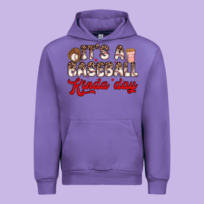 It S A Baseball Kinda Day Urban Hoodie Designed By Zillion Design Studio