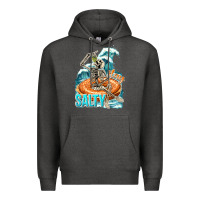 Charcoal Heather stay salty Premium Hoodie - texasbilliewilder