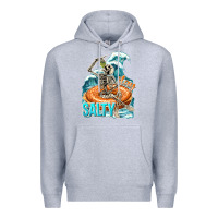 Heather Grey stay salty Premium Hoodie - texasbilliewilder