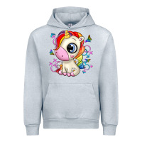 Heather Grey unicorn Urban Hoodie - Zillion Design Studio