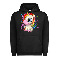 Pigment Black unicorn Urban Hoodie - Zillion Design Studio