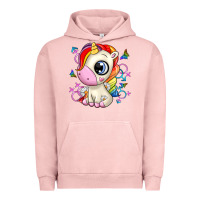 Pigment Salmon unicorn Urban Hoodie - Zillion Design Studio