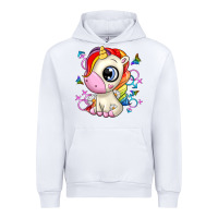 White unicorn Urban Hoodie - Zillion Design Studio