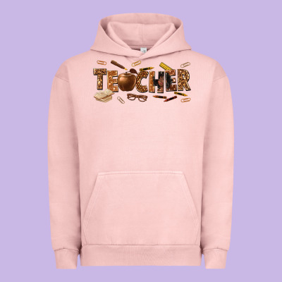 Melanin Teacher Urban Hoodie Designed By Texasbilliewilder