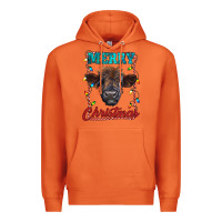 Carrot merry christmas highland calf baby cow Premium Hoodie - RanaPortraitStore