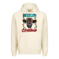 Tofu merry christmas highland calf baby cow Premium Hoodie - RanaPortraitStore