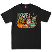 Black i love fall most of fall Premium Tee - CowhideDigitalArt