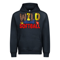 Navy wild about softball Urban Hoodie - Zillion Design Studio