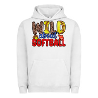 Pigment Lunar Rock wild about softball Urban Hoodie - Zillion Design Studio