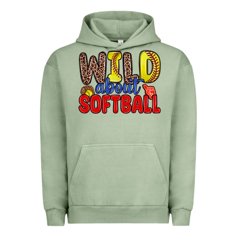 Wild About Softball Urban Hoodie by Zillion Design Studio | Teevron
