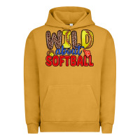 Pigment Peanut Butter wild about softball Urban Hoodie - Zillion Design Studio