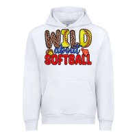 White wild about softball Urban Hoodie - Zillion Design Studio