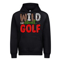 Black wild about golf Urban Hoodie - Zillion Design Studio