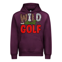 Mauve Wine wild about golf Urban Hoodie - Zillion Design Studio