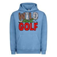 Pigment Pebble Blue wild about golf Urban Hoodie - Zillion Design Studio