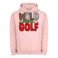 Pigment Salmon wild about golf Urban Hoodie - Zillion Design Studio