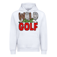White wild about golf Urban Hoodie - Zillion Design Studio