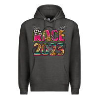 Charcoal Heather race 2023 Premium Hoodie - Zillion Design Studio