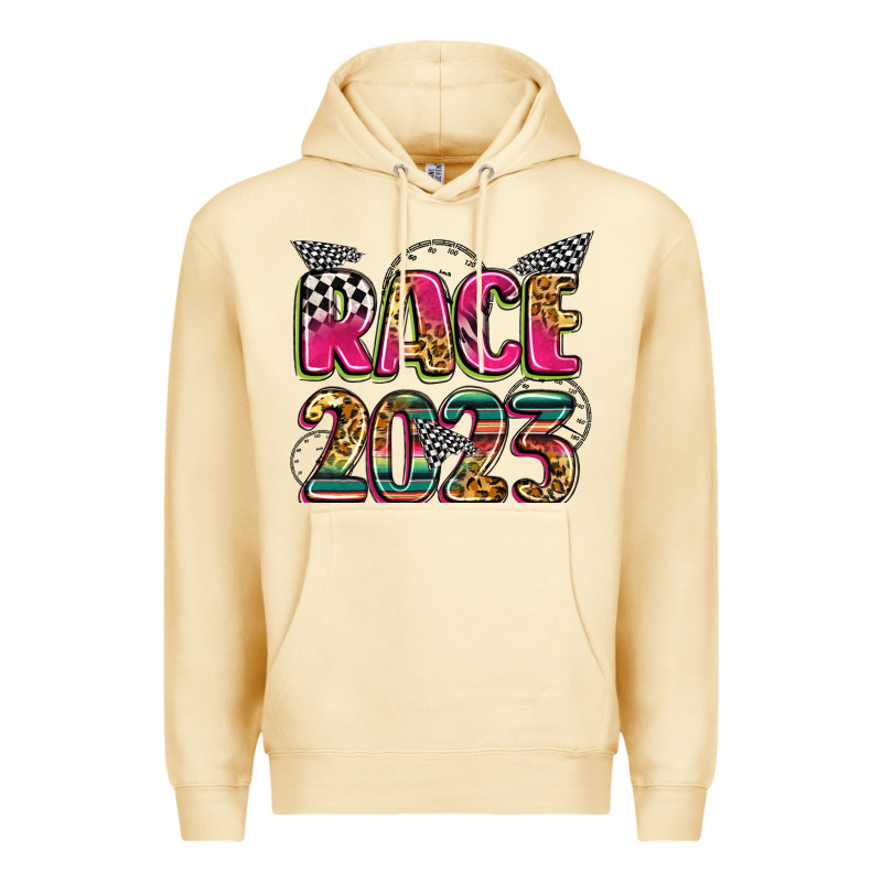 Race 2023 Premium Hoodie by Zillion Design Studio | Teevron
