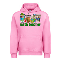 Fuchsia Pink math teacher coffee cups Urban Hoodie - texasbilliewilder