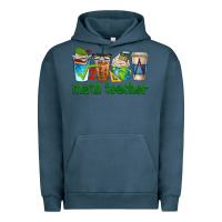 Pigment Midnight Navy math teacher coffee cups Urban Hoodie - texasbilliewilder
