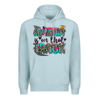 Blue Mist my heart is on that track Premium Hoodie - Zillion Design Studio