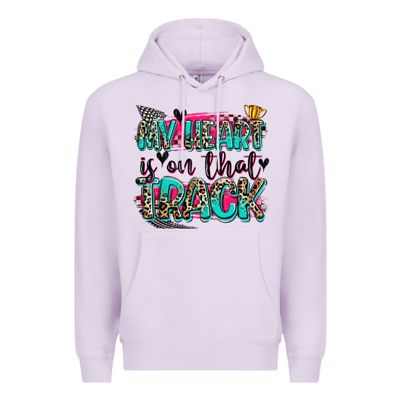 My Heart Is On That Track Premium Hoodie by Zillion Design Studio | Teevron