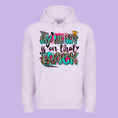 My Heart Is On That Track Premium Hoodie Designed By Zillion Design Studio