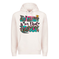 Pale Pink my heart is on that track Premium Hoodie - Zillion Design Studio