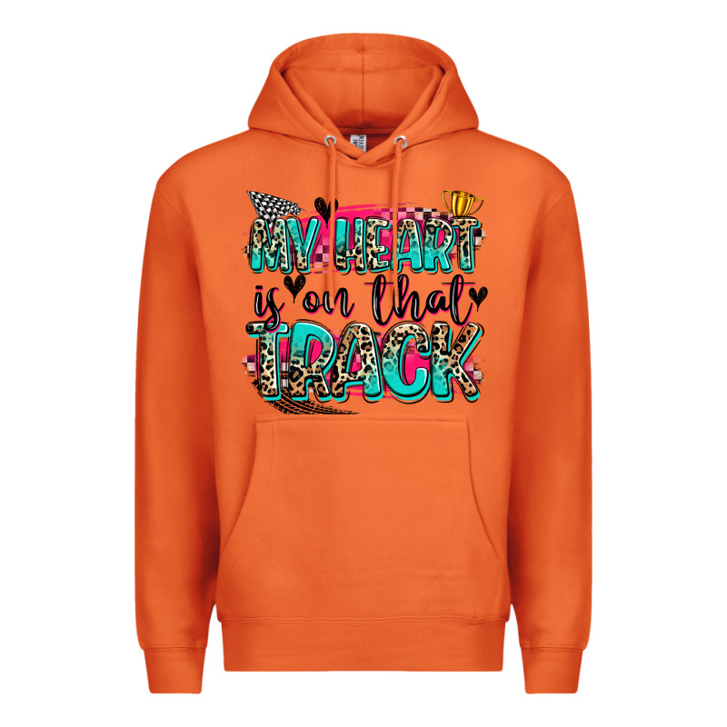 My Heart Is On That Track Premium Hoodie by Zillion Design Studio | Teevron