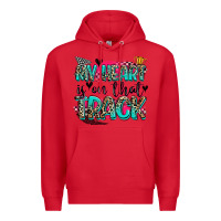 Red my heart is on that track Premium Hoodie - Zillion Design Studio