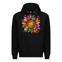 Black strawberry sunflower Premium Hoodie - texasbilliewilder