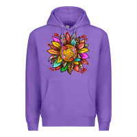 Purple strawberry sunflower Premium Hoodie - texasbilliewilder