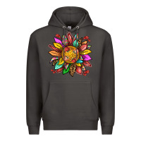Smoke strawberry sunflower Premium Hoodie - texasbilliewilder