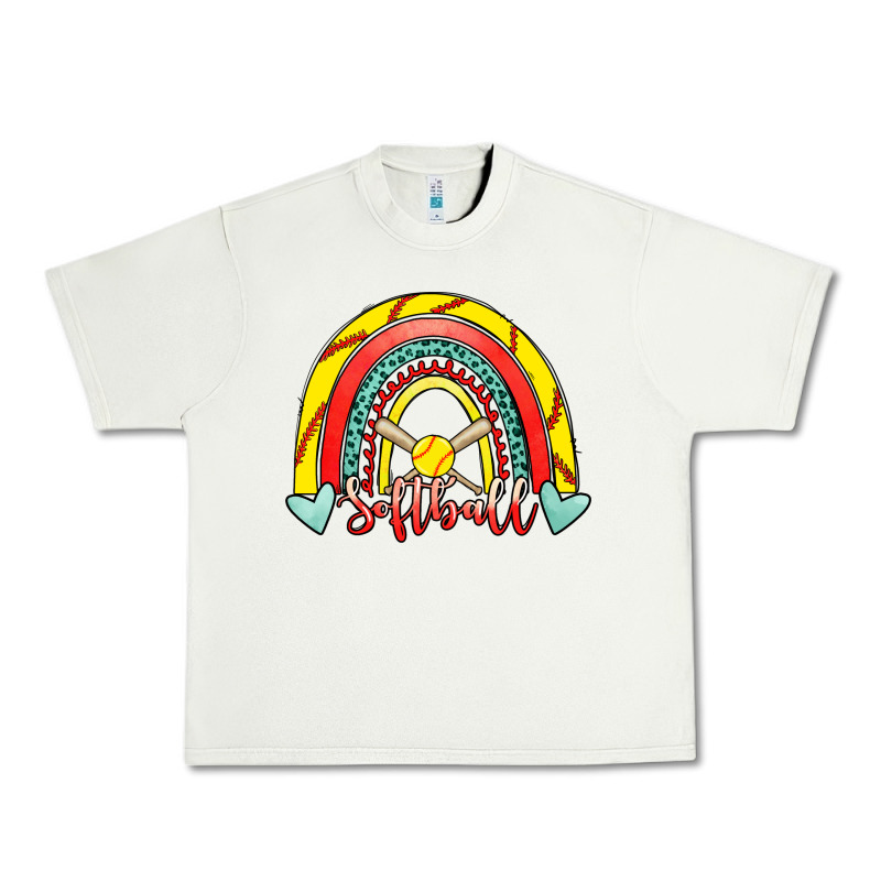 Softball Rainbow Urban Heavy Tee by RanaPortraitStore | Teevron