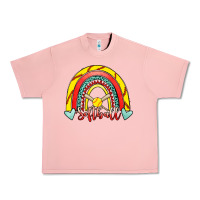 Salmon Softball Rainbow Urban Heavy Tee - RanaPortraitStore