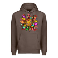 Coffee strawberry sunflower Premium Hoodie - texasbilliewilder