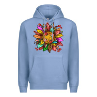 Colony Blue strawberry sunflower Premium Hoodie - texasbilliewilder