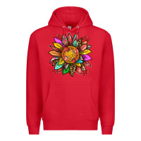 Red strawberry sunflower Premium Hoodie - texasbilliewilder