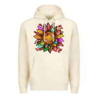 Sandshell strawberry sunflower Premium Hoodie - texasbilliewilder